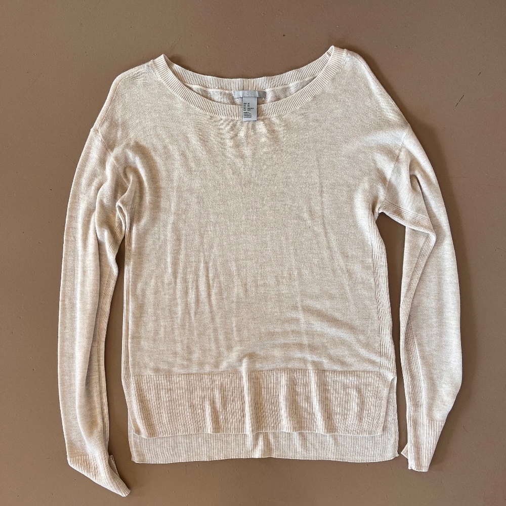Cream colored cashmere sweater